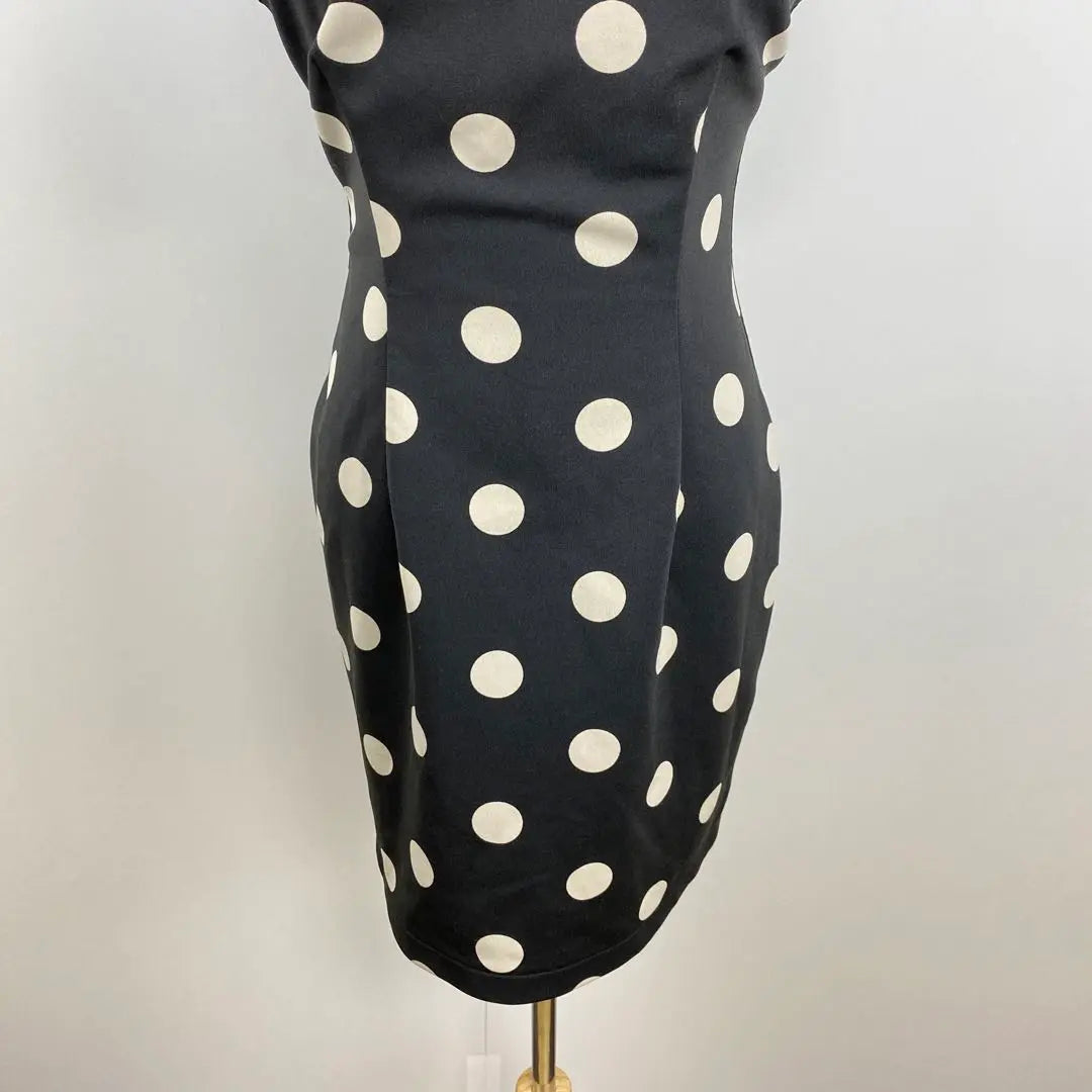 SNIDEL One Piece Puff Sleeve All-over Pattern Dot Pattern Retro