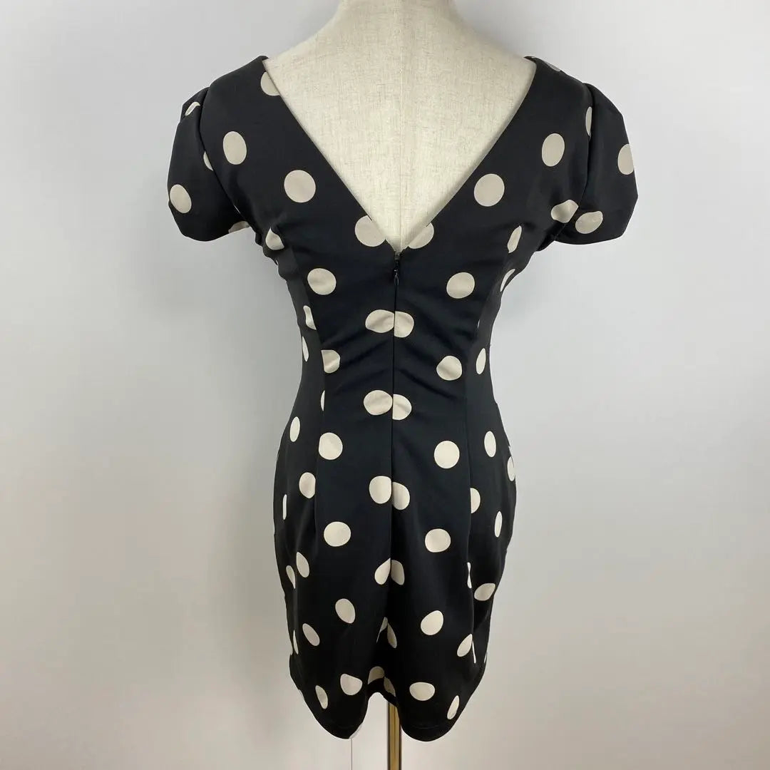 SNIDEL One Piece Puff Sleeve All-over Pattern Dot Pattern Retro