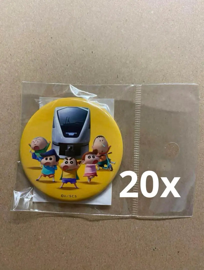 Tobu Railway x Crayon Shin-chan N100 Series Spacia X Movie Can Badges 20 Pieces