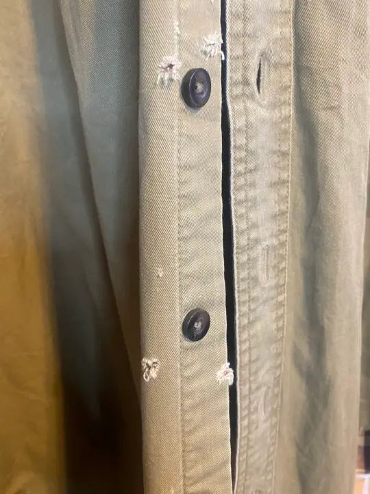 L.L.Bean Long-sleeved shirt Khaki with lining Popular colour Big size