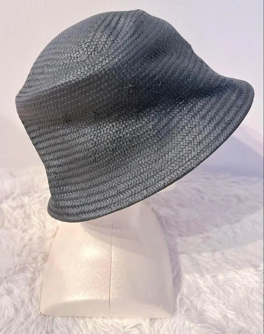 Beautiful condition ✨Shulaloo Paper Blade Hat UV Protection Black Straw Hat