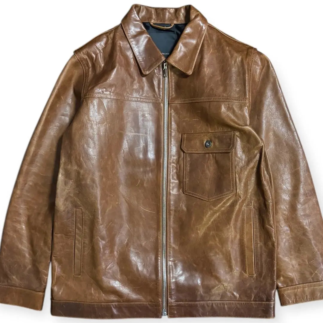 JACKROSE HORSE OIL LEATHER ZIP BLOUSON | JACKROSE HORSE OIL LEATHER ZIP BLOUSON