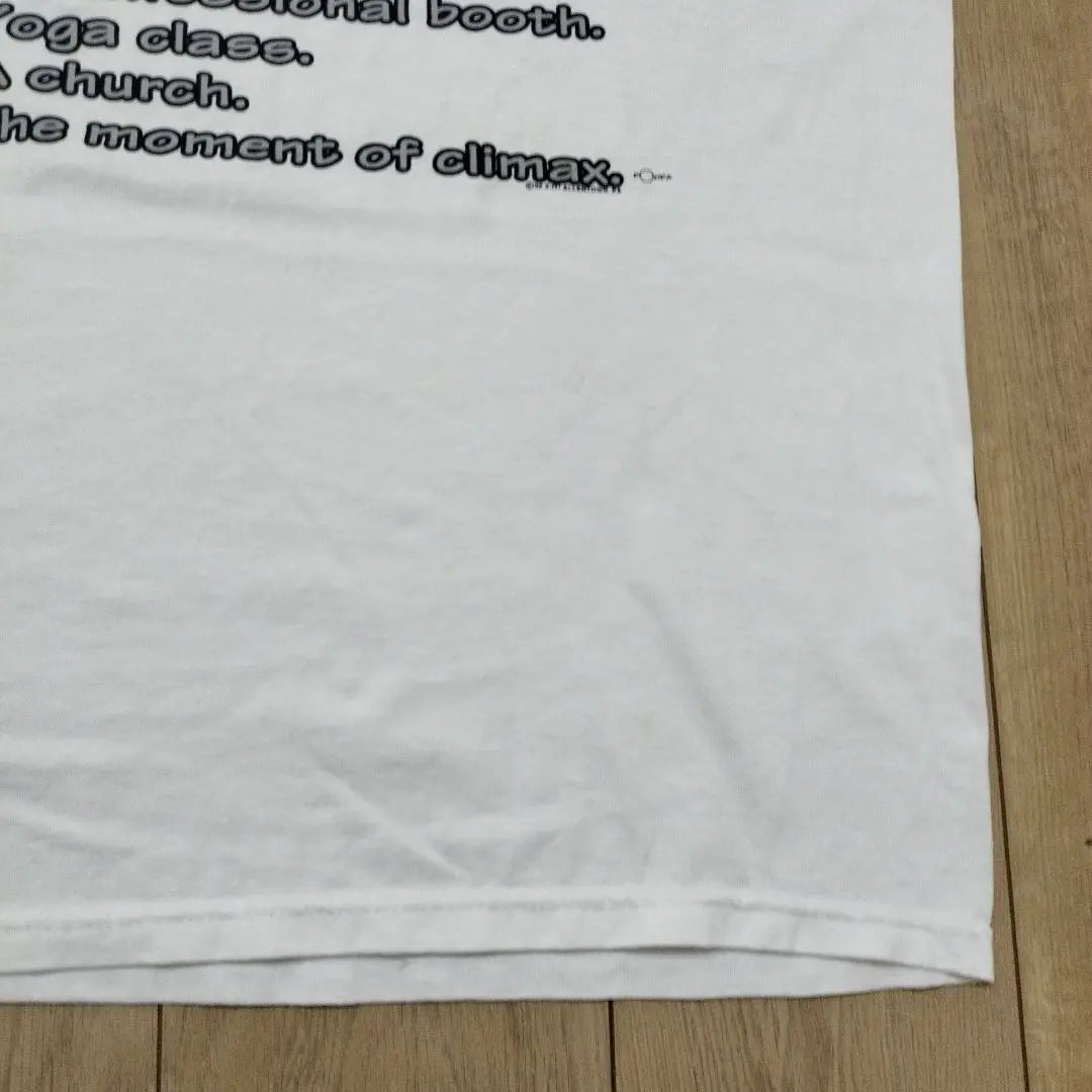 US Used Clothing 2 T-shirt 90s TOP TEN PLACES TO FART White