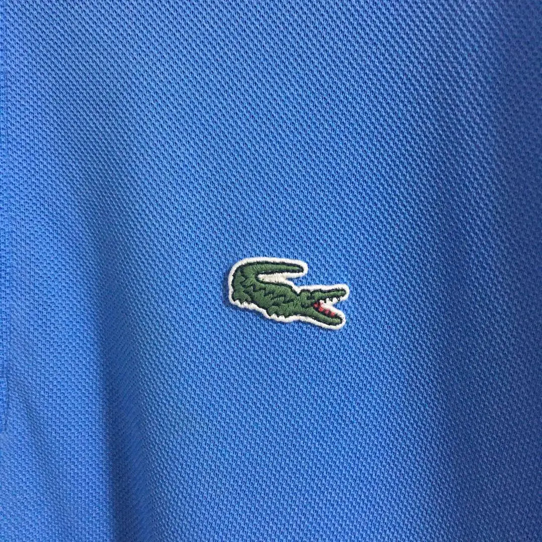 Lacoste Crocodile Logo Pierce Polo Shirt Normcore Equivalent to 2XL Light Blue☆