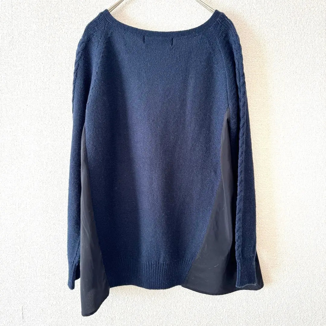 green label relaxing top knit cut cable