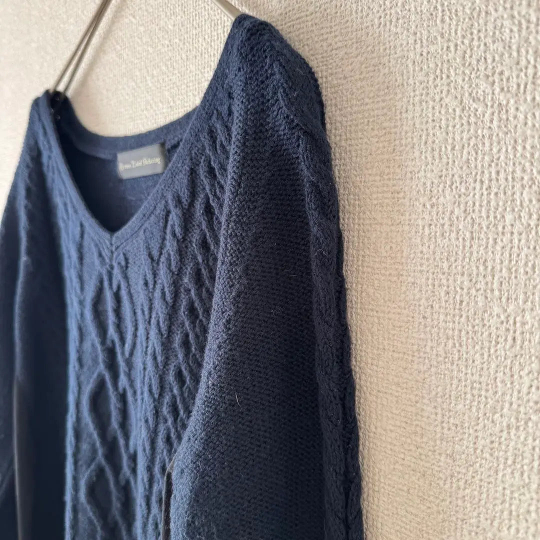 green label relaxing top knit cut cable