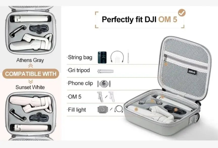 Estuche de viaje portátil impermeable para guardar y transportar en el hombro OM 5 DJI OM 5