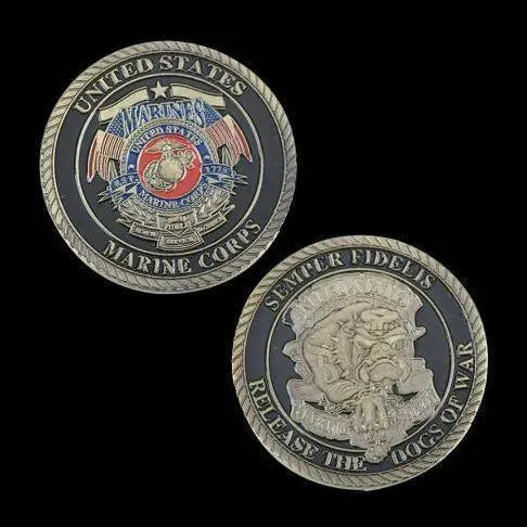 ★ Moneda conmemorativa rara ★ del Cuerpo de Marines de Estados Unidos ★/★ Bull Dog ★ Envío gratuito