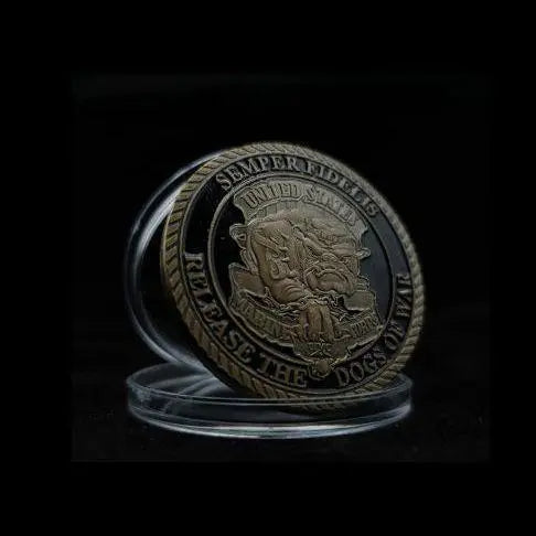 ★ Moneda conmemorativa rara ★ del Cuerpo de Marines de Estados Unidos ★/★ Bull Dog ★ Envío gratuito