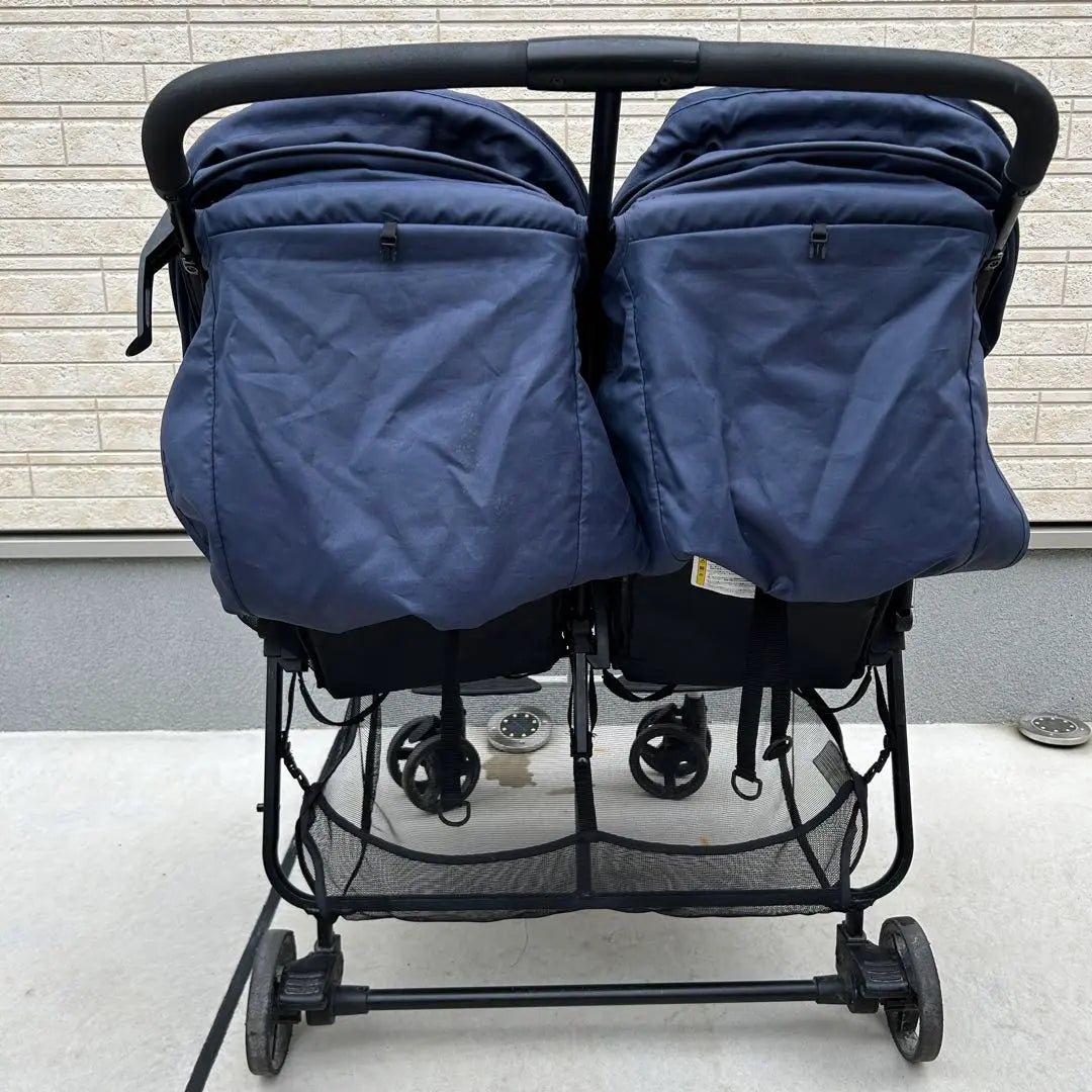 ✨ Free shipping ✨ Twin stroller twins navy foldable