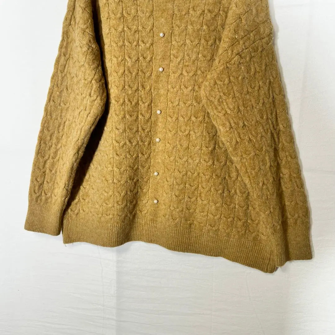 ♥merci latte♥ Merci latte cable pattern knit sweater pearl