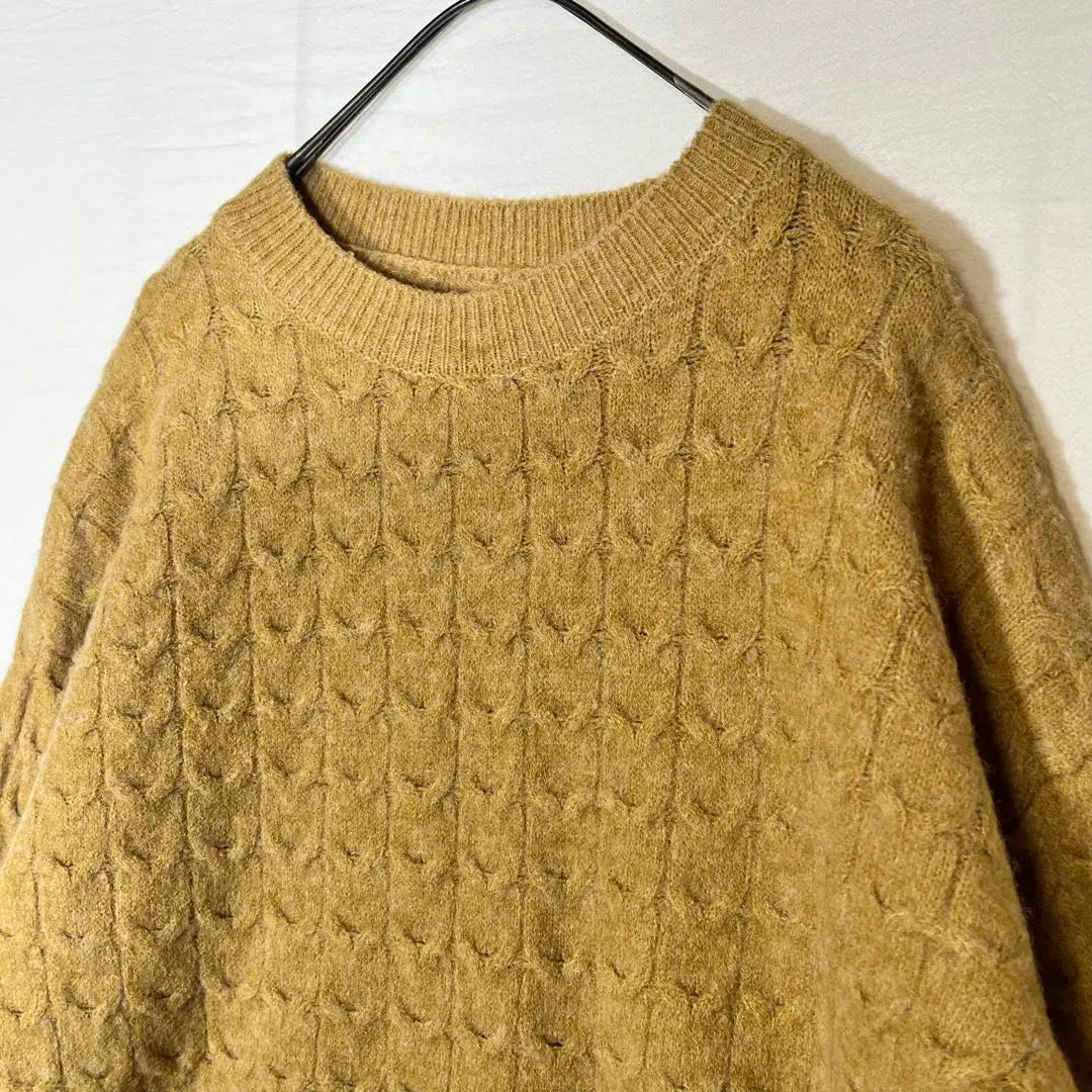 ♥merci latte♥ Merci latte cable pattern knit sweater pearl