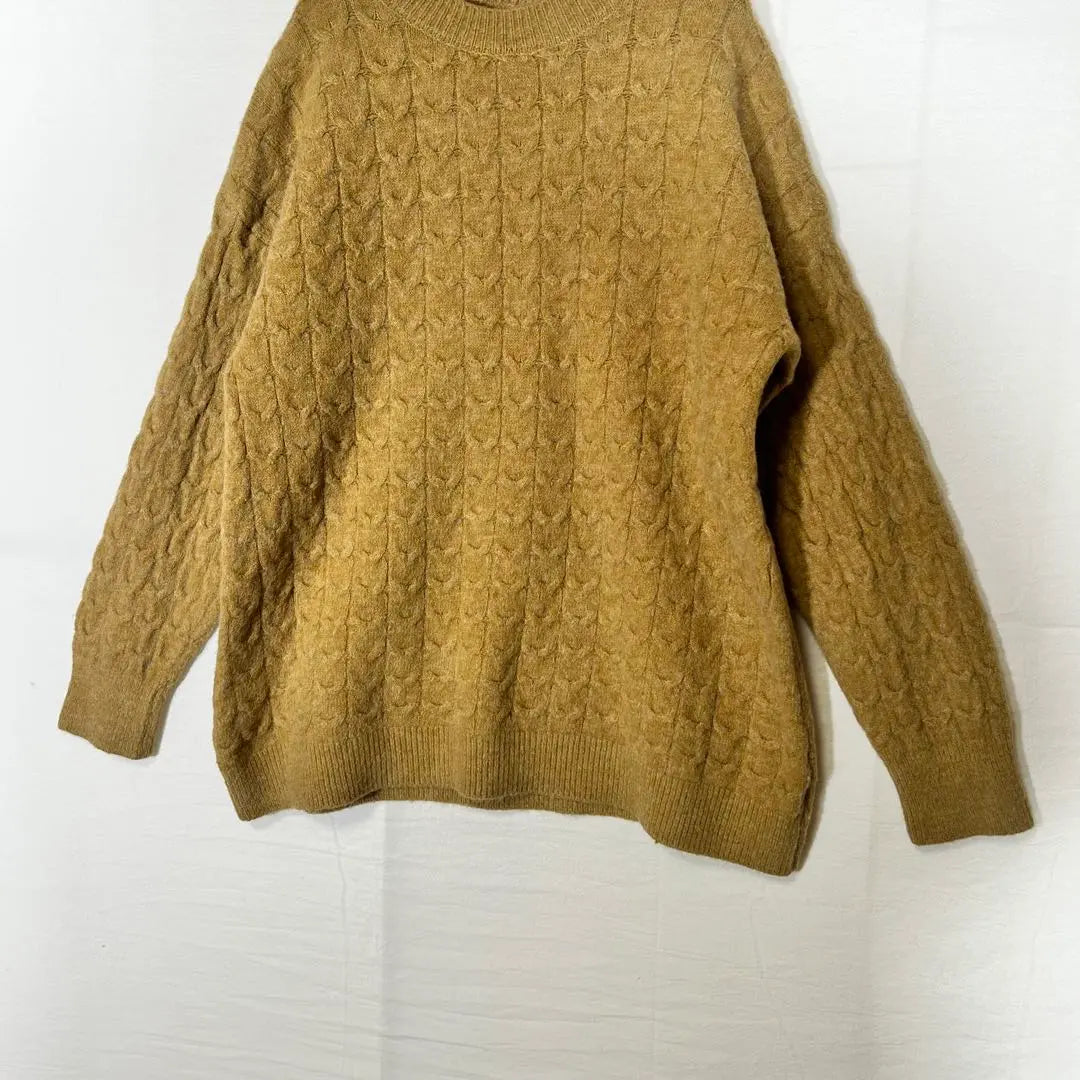 ♥merci latte♥ Merci latte cable pattern knit sweater pearl