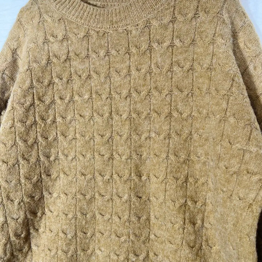 ♥merci latte♥ Merci latte cable pattern knit sweater pearl