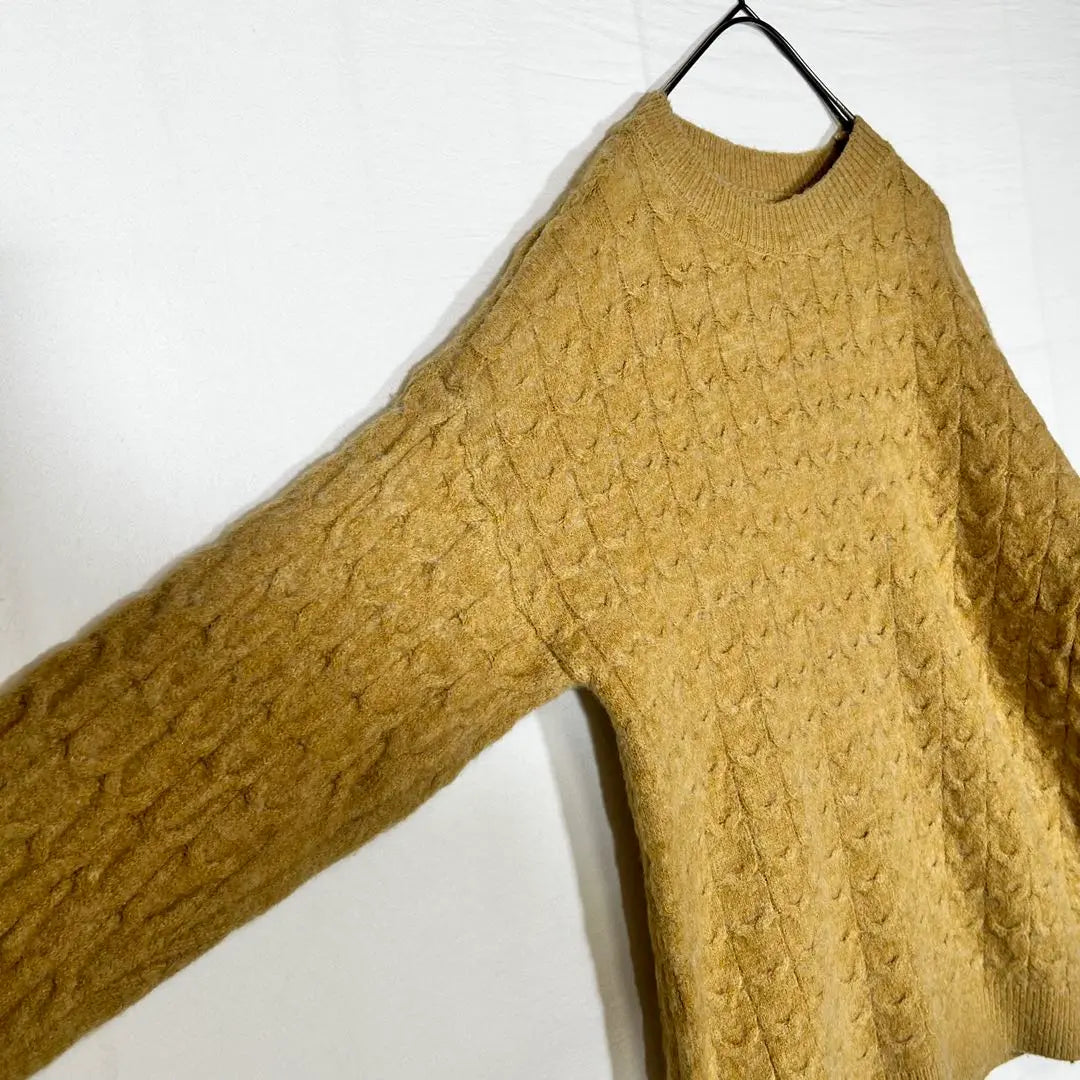 ♥merci latte♥ Merci latte cable pattern knit sweater pearl