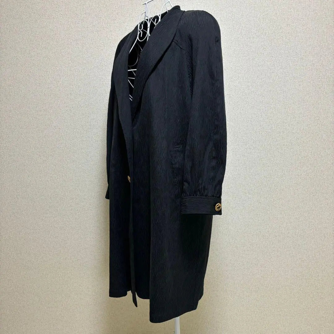 ⚫︎100% Silk Spring Long Coat (9A3) Mode Wave Cremona