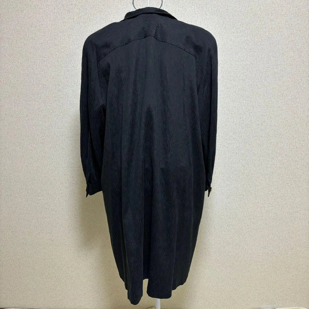 ⚫︎100% Silk Spring Long Coat (9A3) Mode Wave Cremona