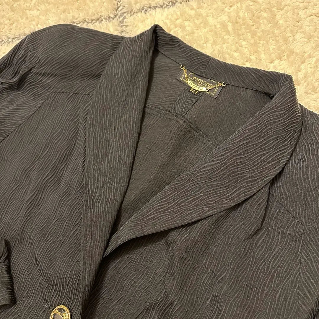 ⚫︎100% Silk Spring Long Coat (9A3) Mode Wave Cremona