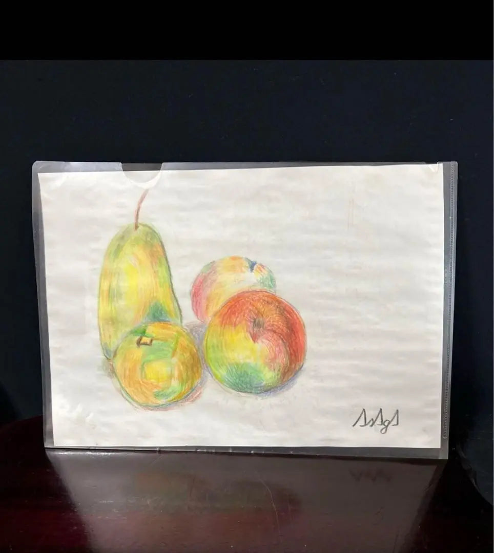 Painting, still life, Van Gogh ➕ Cezanne style, watercolor, watercolor pencil