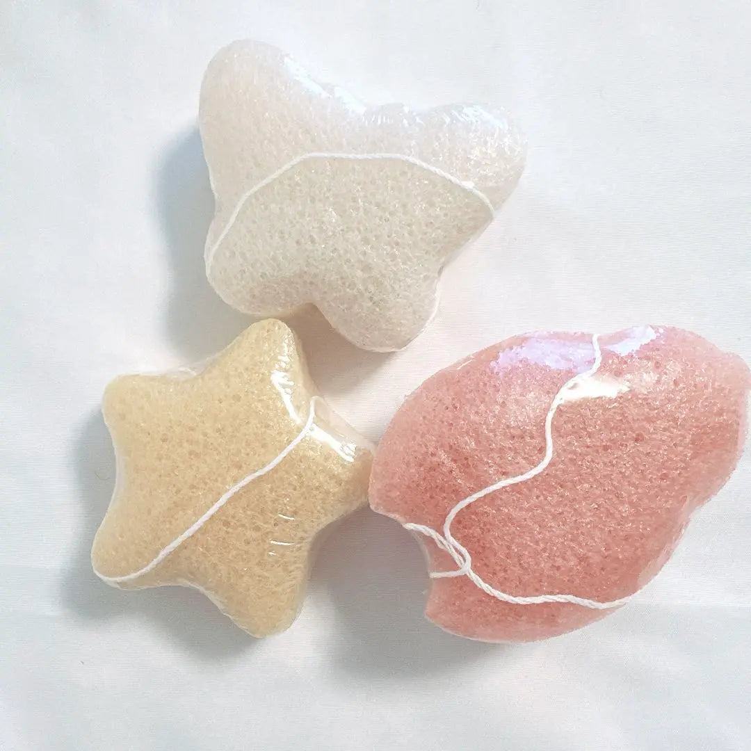 Esponja de baño konjac para bebés, esponja de baño natural para niños pequeños