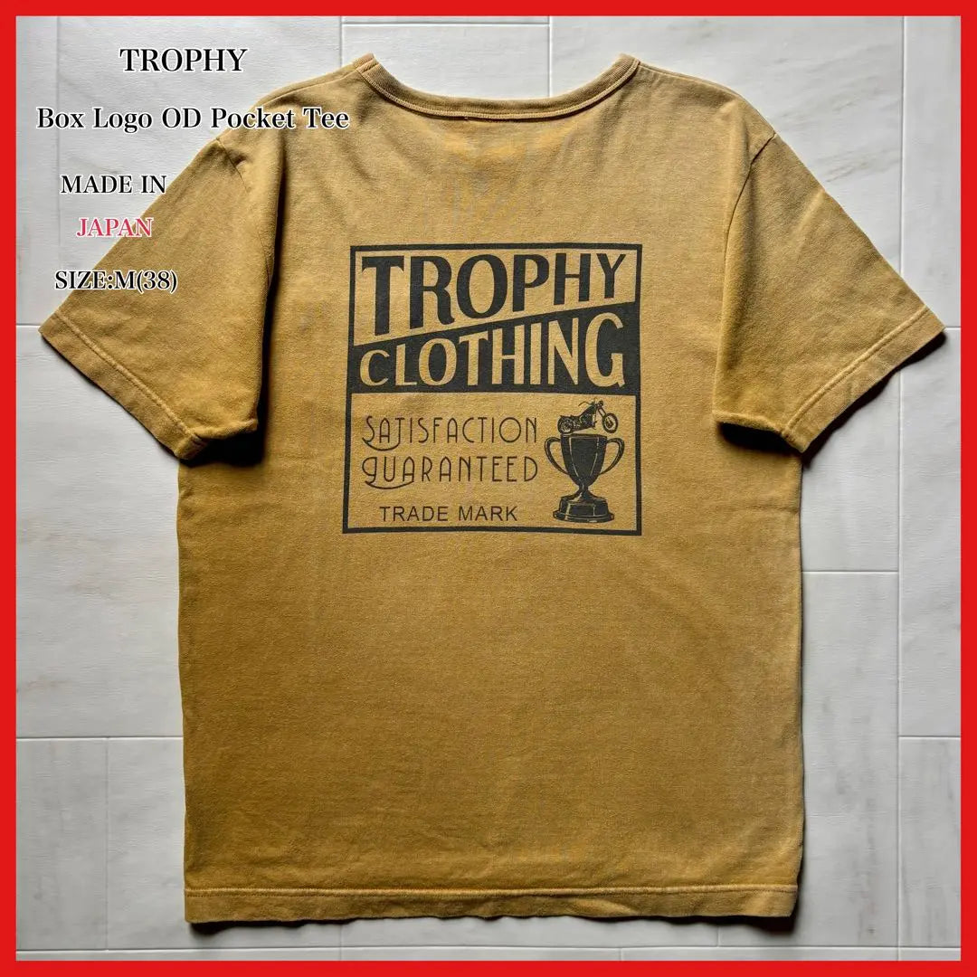 [Made in Japan] Trophy Clothing Box Logo Pocket T-shirt Size M