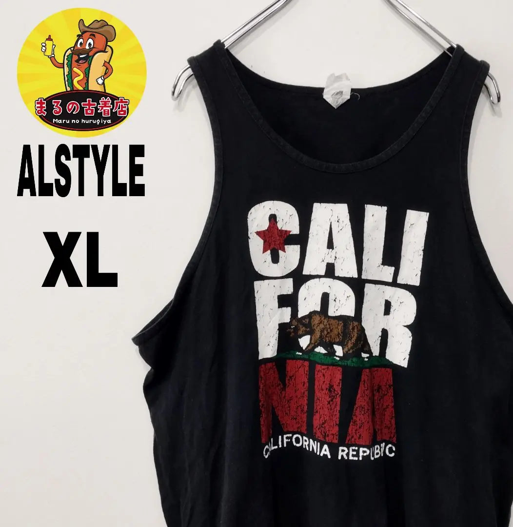 Camiseta sin mangas vintage de EE. UU. ALSTYLE CALIFORNIAREPUBLIC