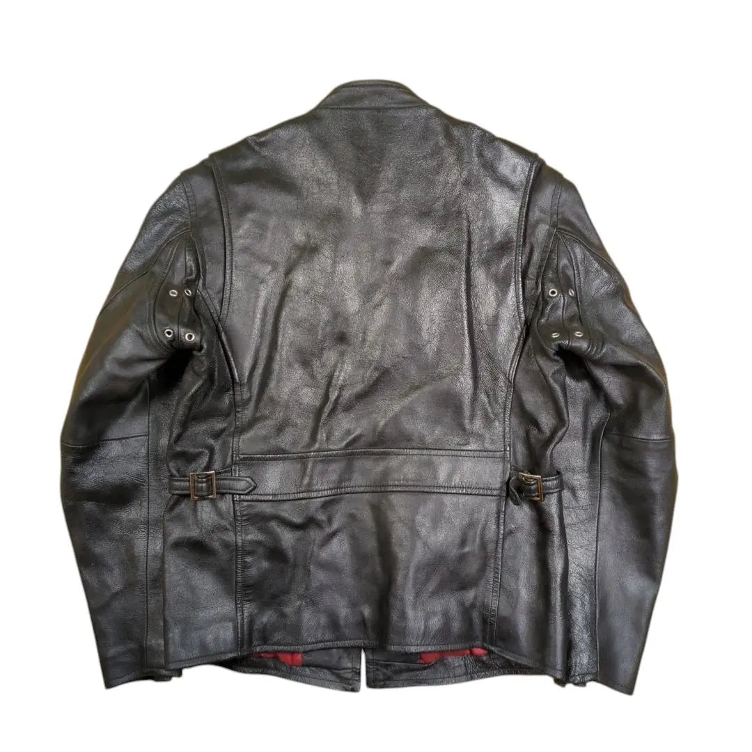 AVIREX Single Leather Riders Jacket Black L