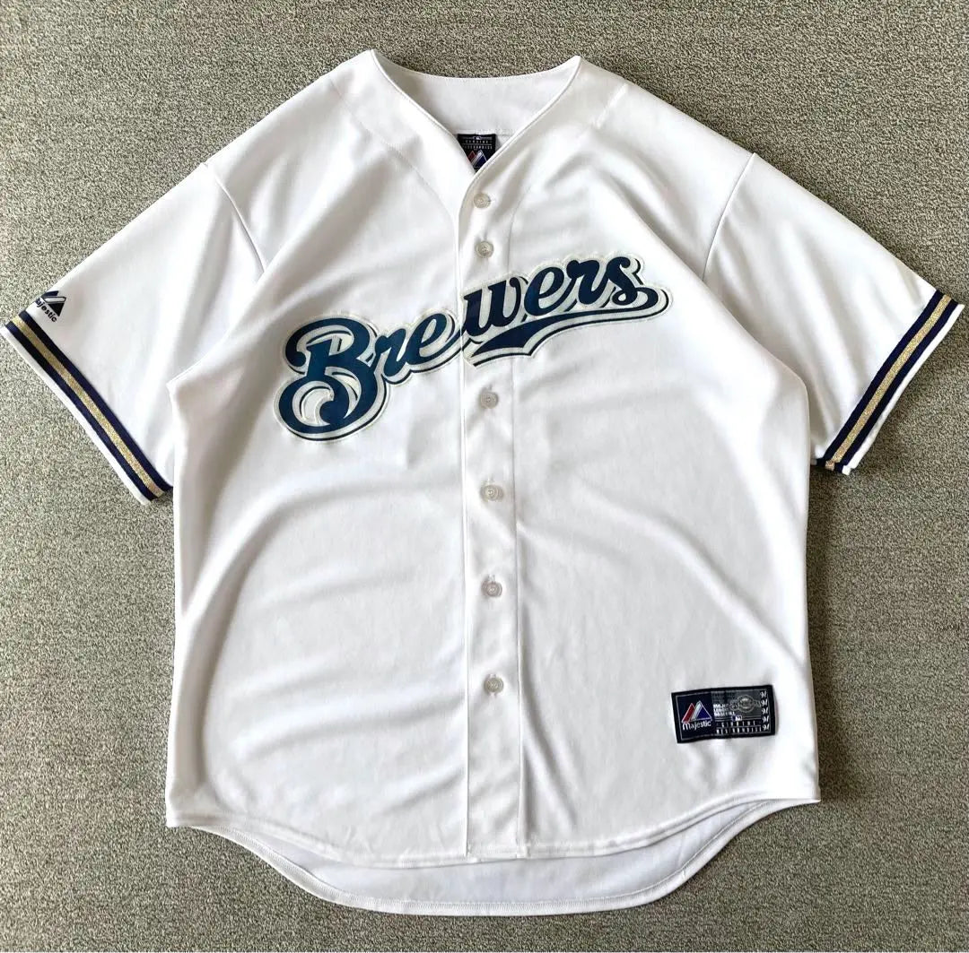 《Majestic MLB》Brewers Ryan Braun Uniform Major