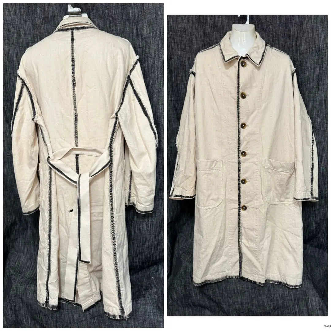 Regular price: 103,400 yen KHOKI Line Paint Trench Coat 1 Raul