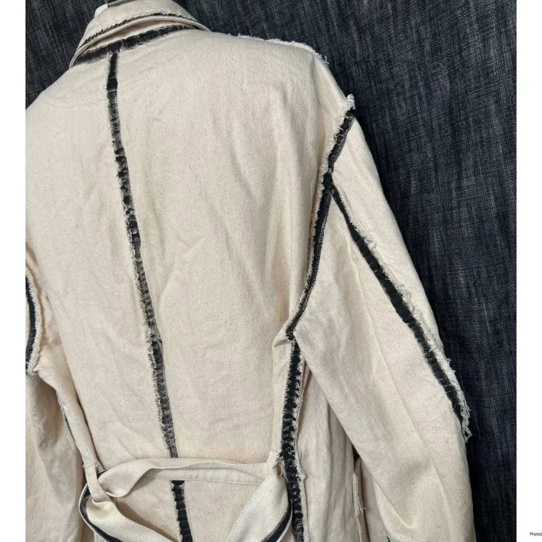 Regular price: 103,400 yen KHOKI Line Paint Trench Coat 1 Raul