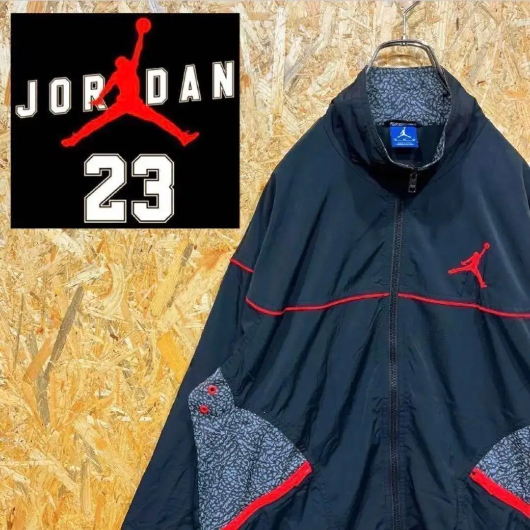 Free Shipping Jordan Embroidered Logo Multicolor 90s Nylon Zip Blouson