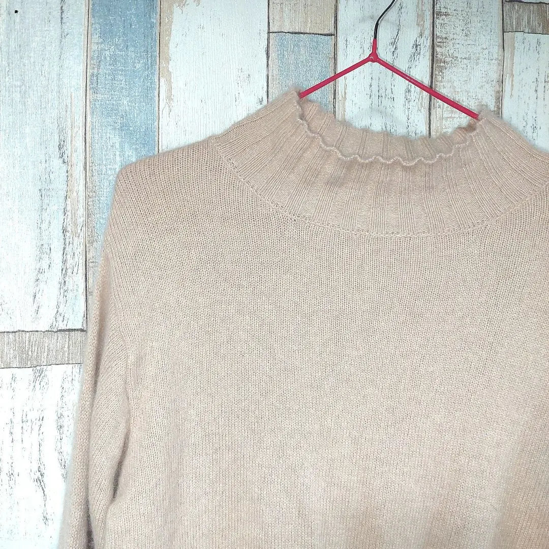 CHICO⭐ Knit Sweater Free Pink Beige Fluffy Girly Angora | Chico⭐ニットセーター free　ピンクベージュ　ふわふわガーリーアンゴラ