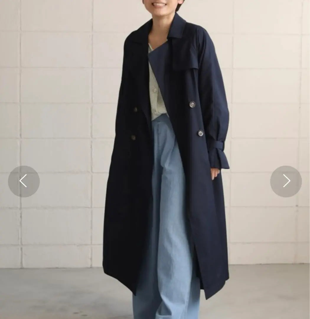 Mysa&Liina Back Pleated Trench Coat