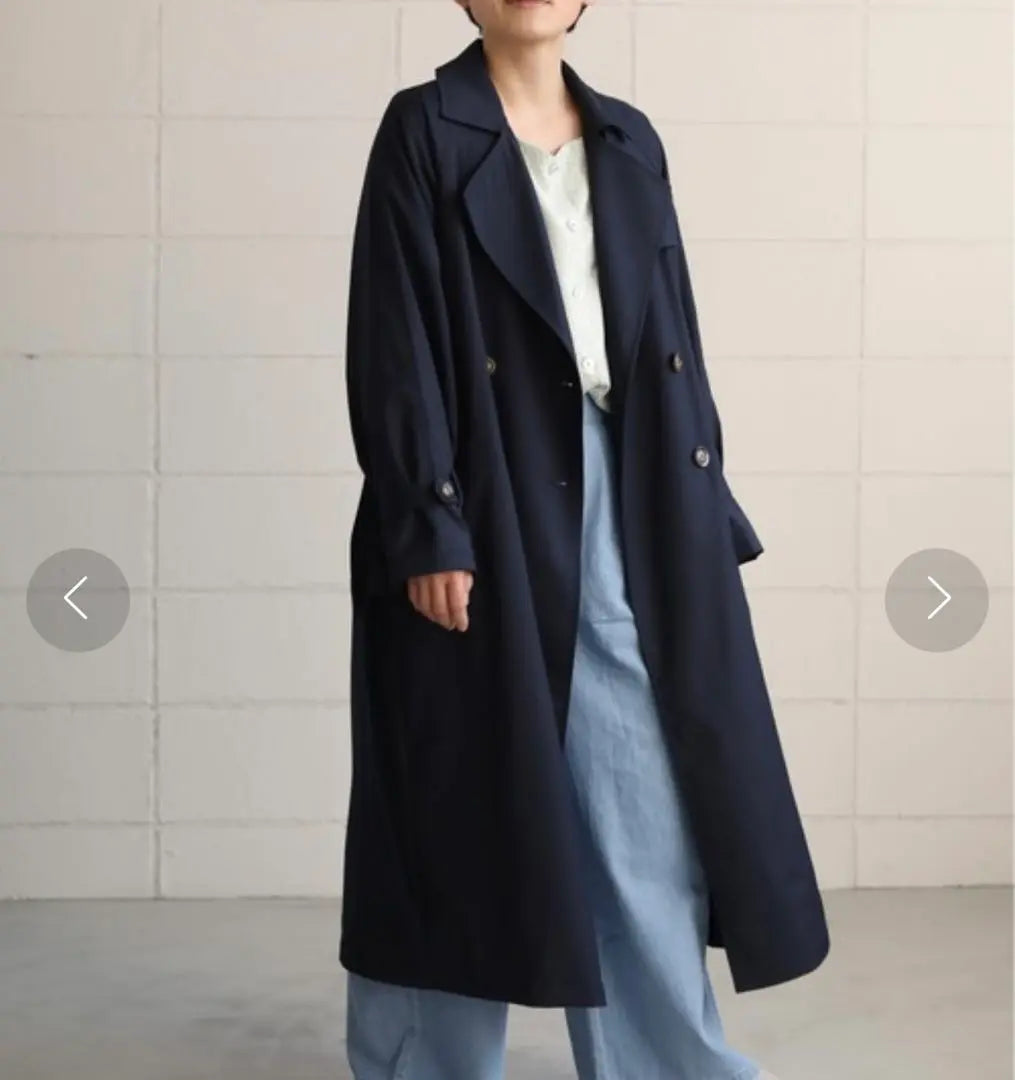 Mysa&Liina Back Pleated Trench Coat