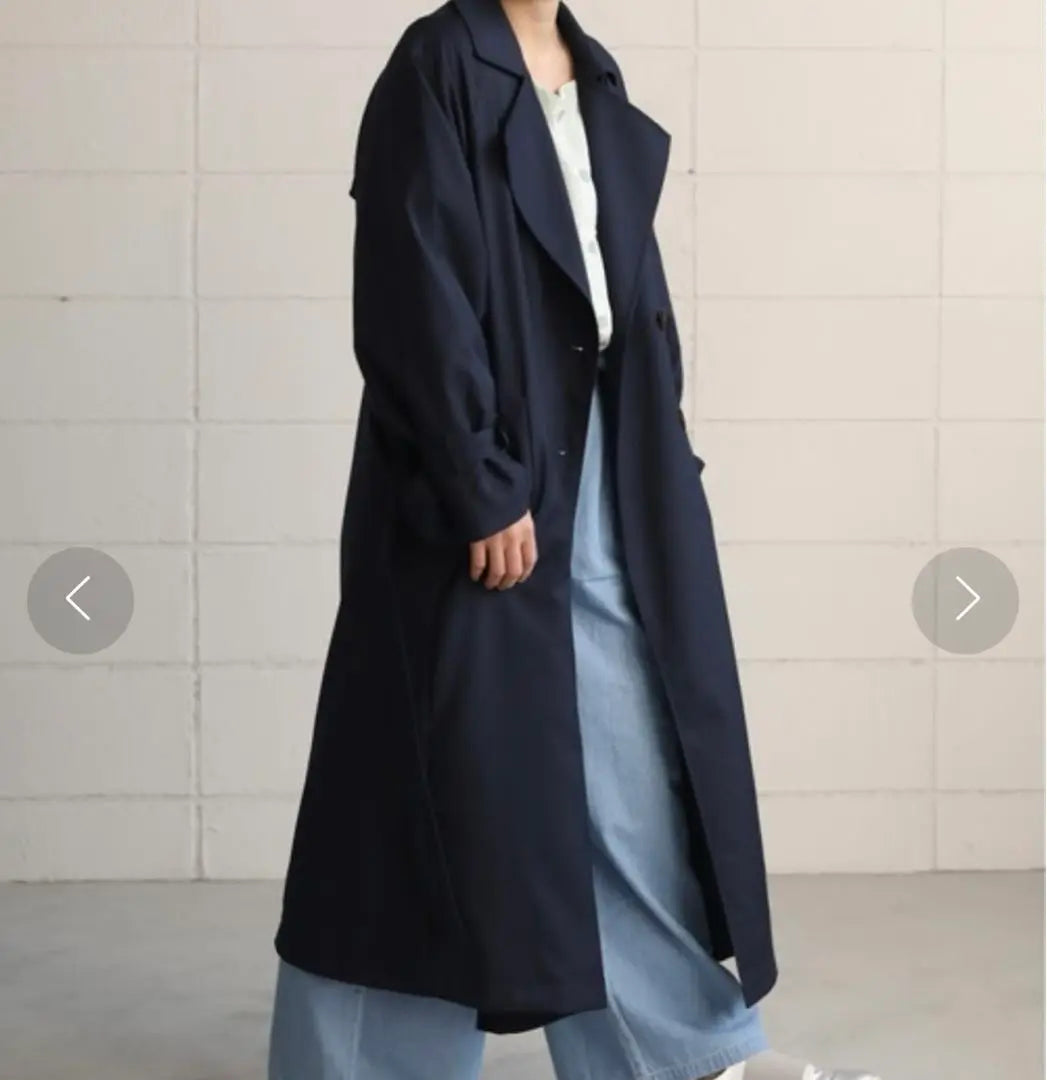 Mysa&Liina Back Pleated Trench Coat