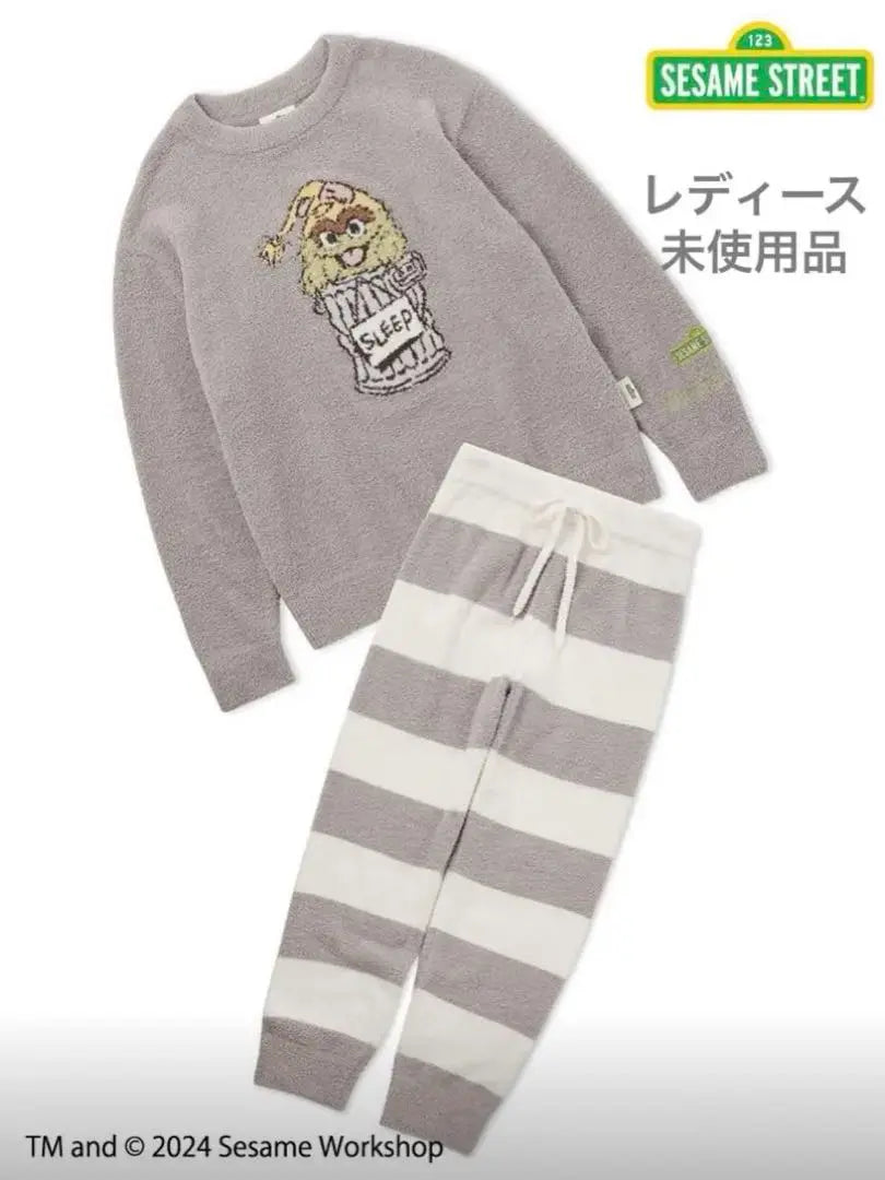 [Sold out] Gelato Pique Sesame Street Top and Bottom Set for Women Gray