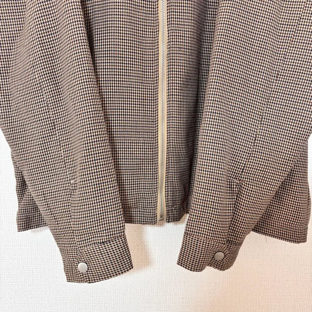 □【VICCESS】Men's Jacket (LL) Houndstooth Blouson Outerwear Casual