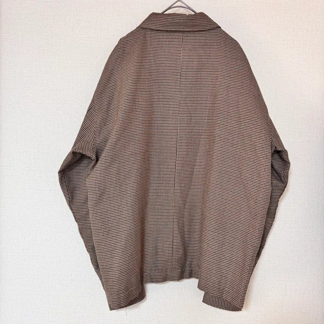 □【VICCESS】Men's Jacket (LL) Houndstooth Blouson Outerwear Casual