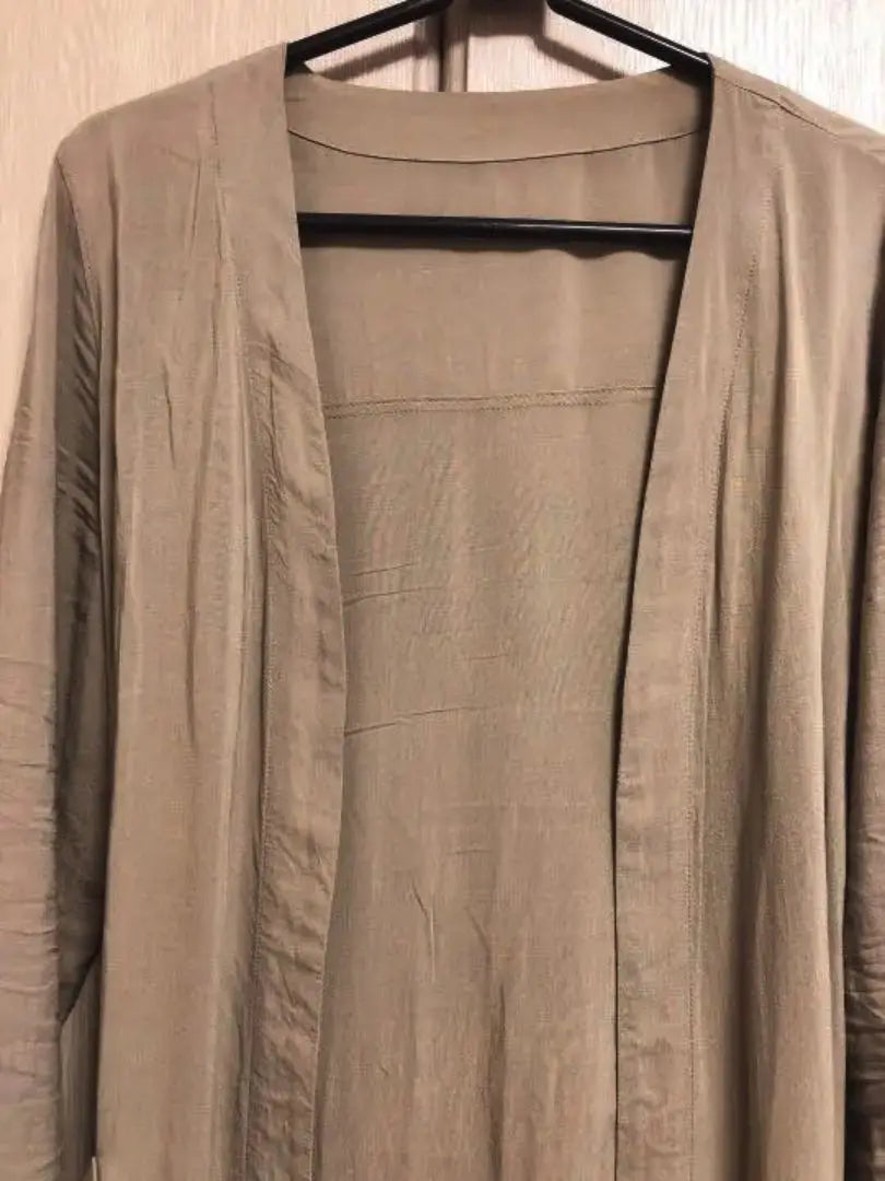 Boujeroud long cardigan khaki | ブージュルード ロングカーディガン カーキ