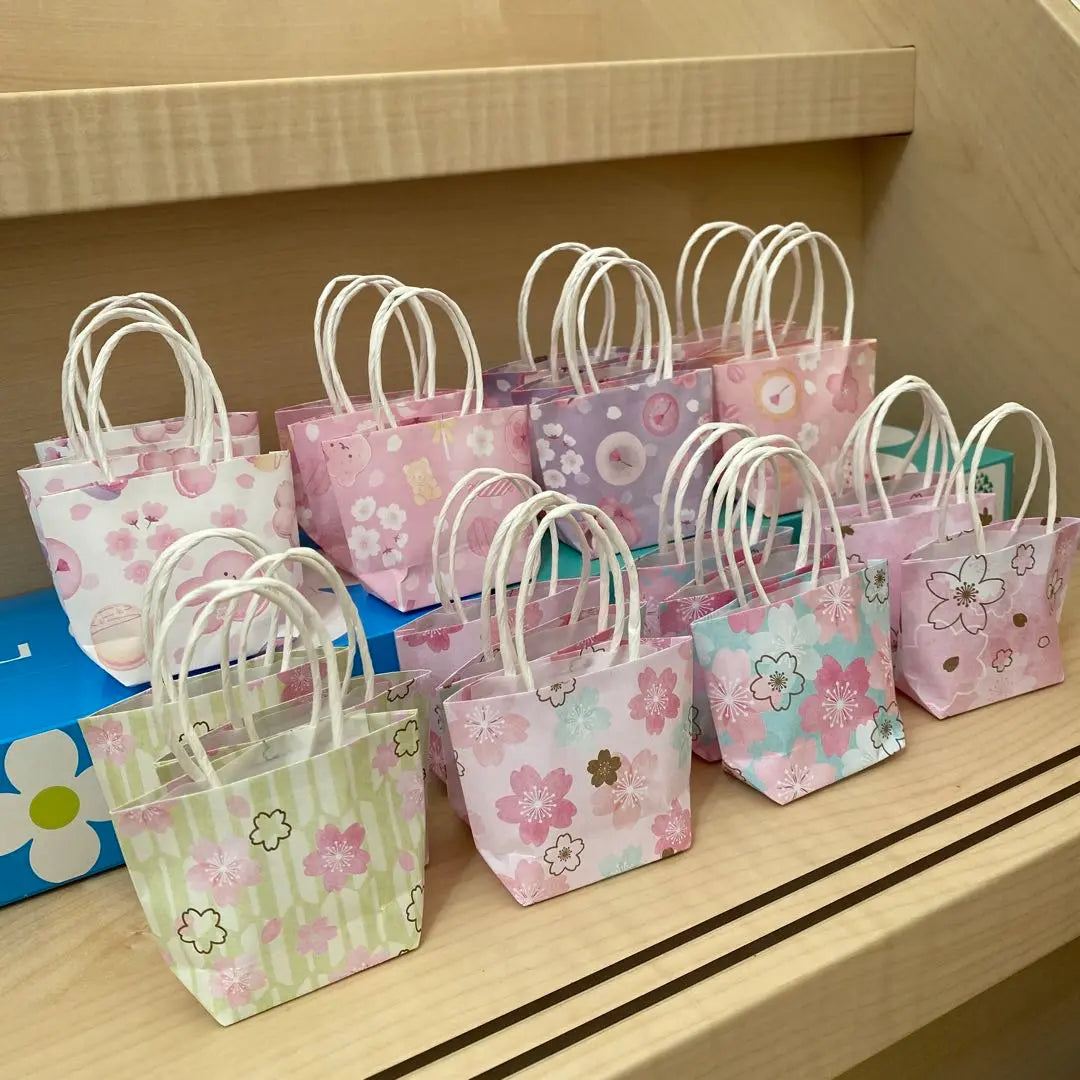 Mini Paper Bag Handmade Cherry Blossom ④ Design Paper