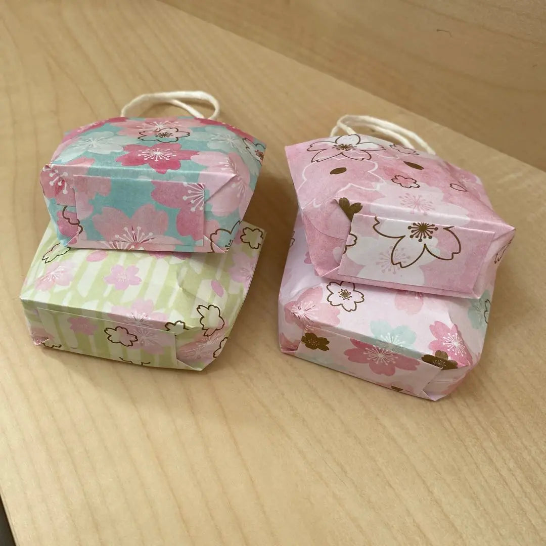 Mini Paper Bag Handmade Cherry Blossom ④ Design Paper