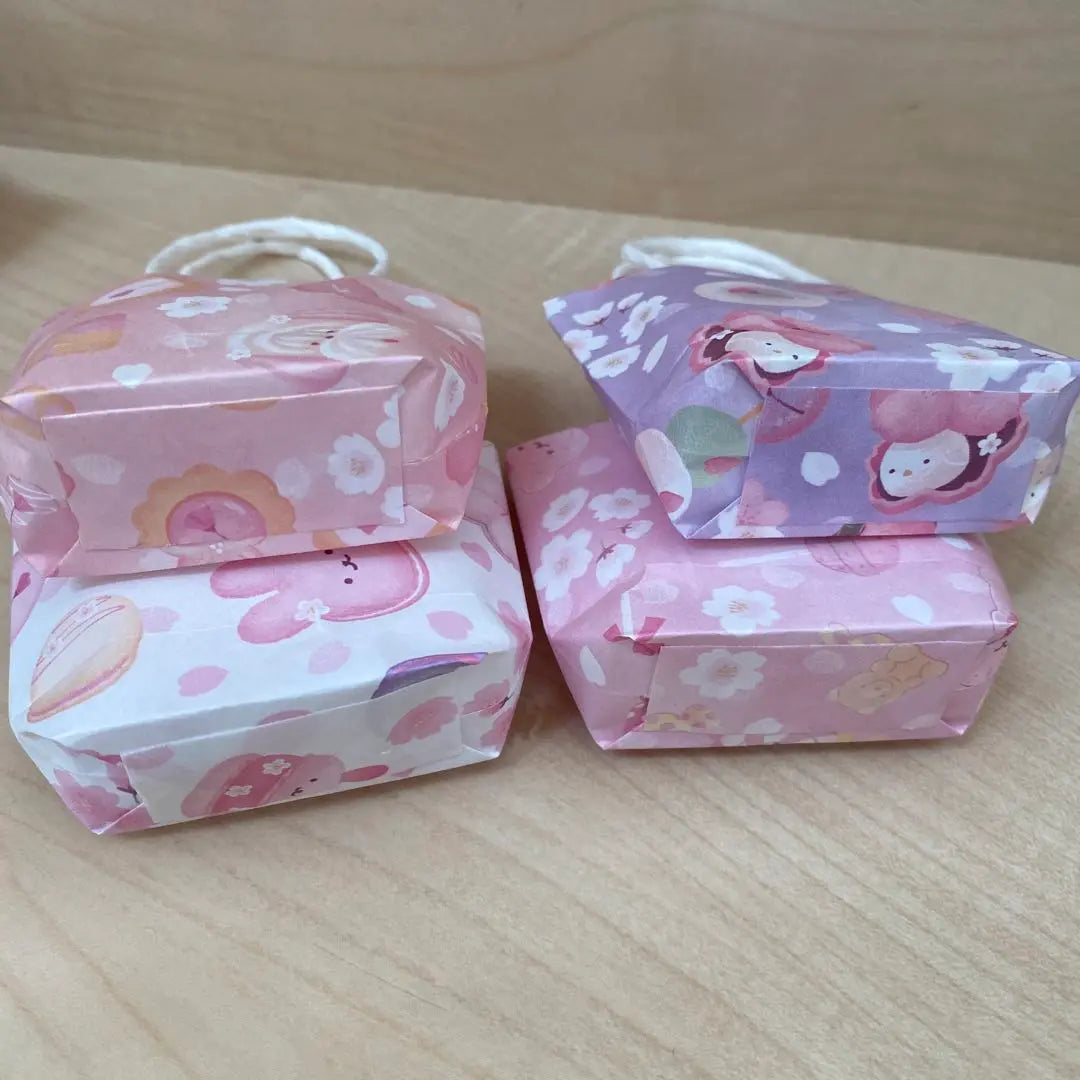 Mini Paper Bag Handmade Cherry Blossom ④ Design Paper