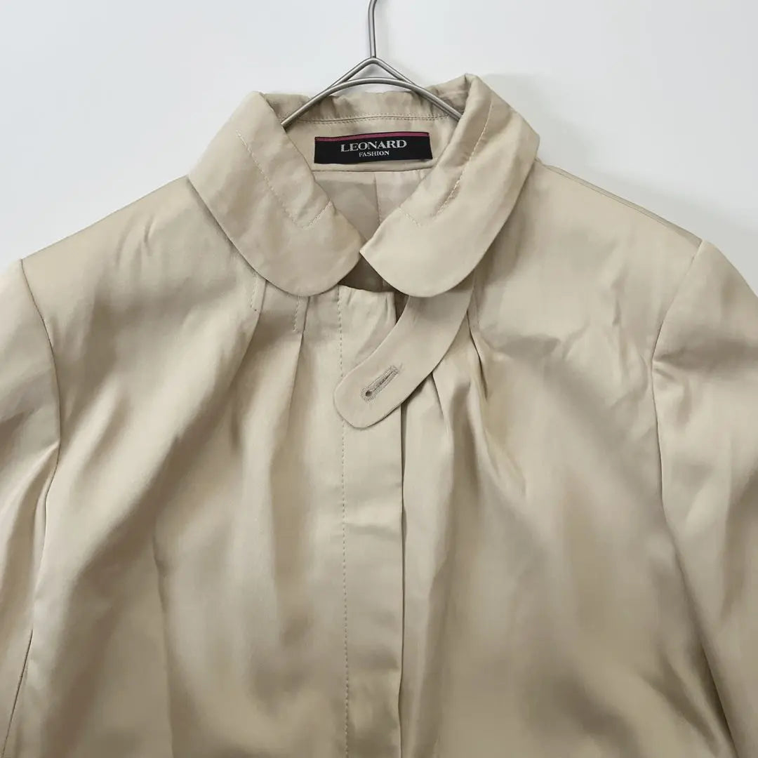 ◇ 365 Leonard [11] Seda 100 Corte Primavera Beige | ◇365 レオナール【11】シルク100 スプリングコート ベージュ