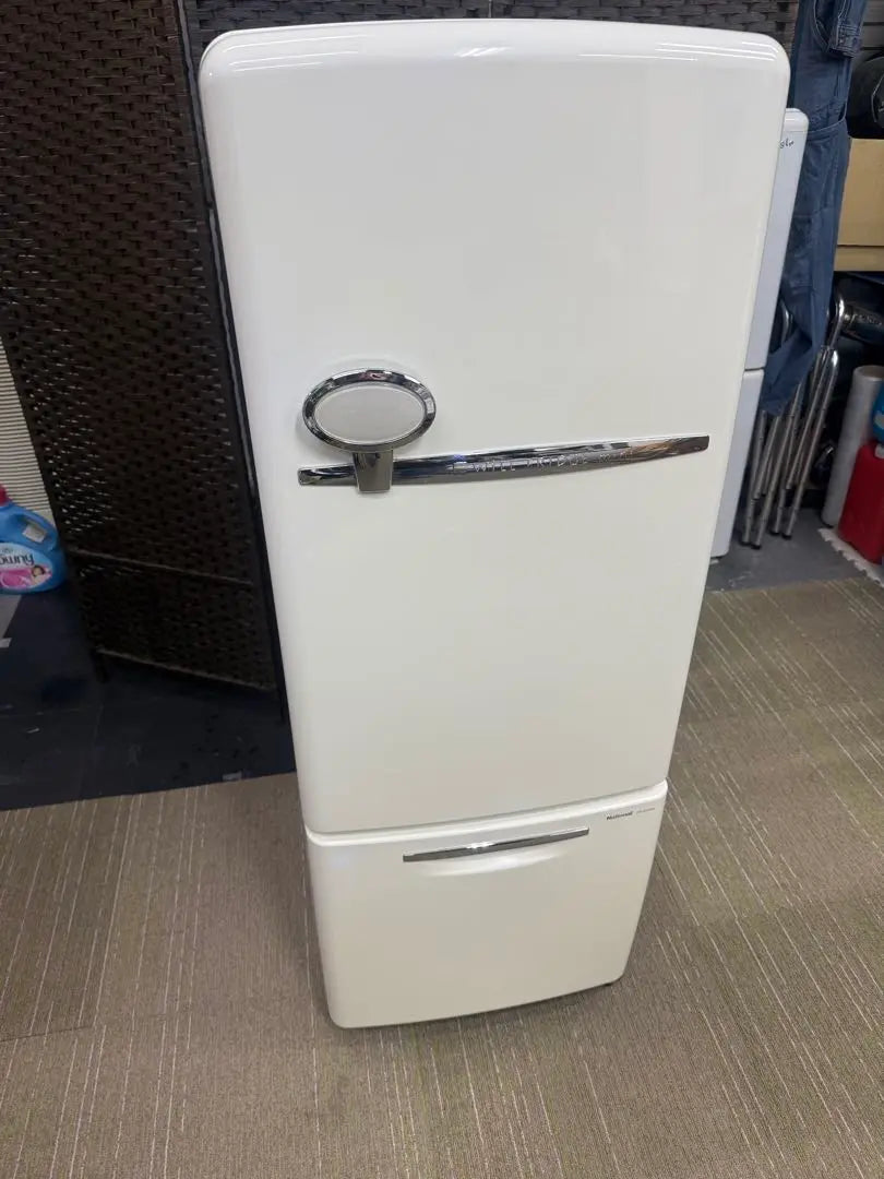 [Washing and disinfection work] Retro Home Appliances NATIONAL Frozen Refrigerator NR-B16RA-W | 【洗浄消毒作業済】レトロ家電　National 冷凍冷蔵庫NR-B16RA-W