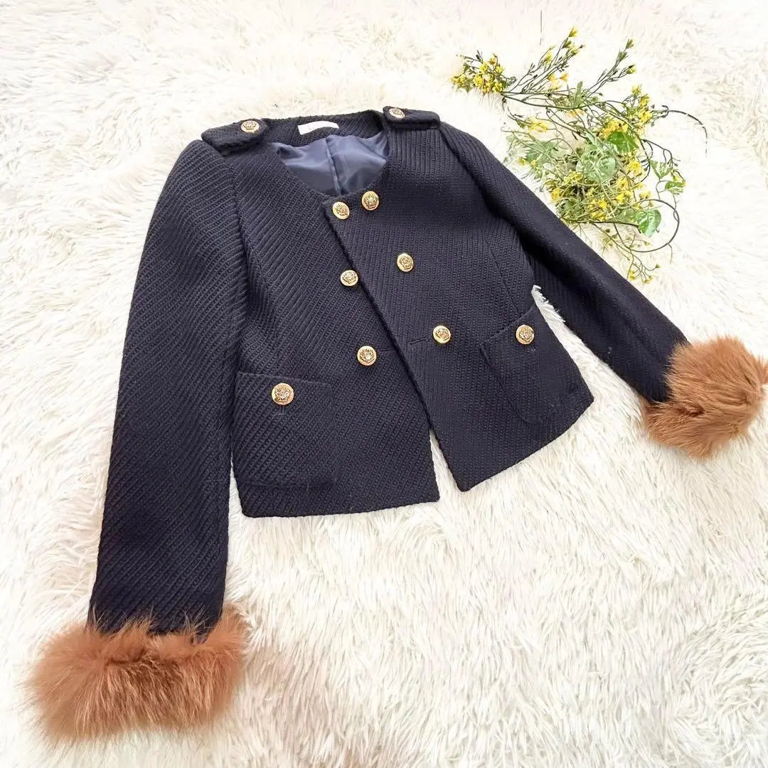 b053 Lesse Passe Jacket 36 Outerwear Fox Fur Lolita