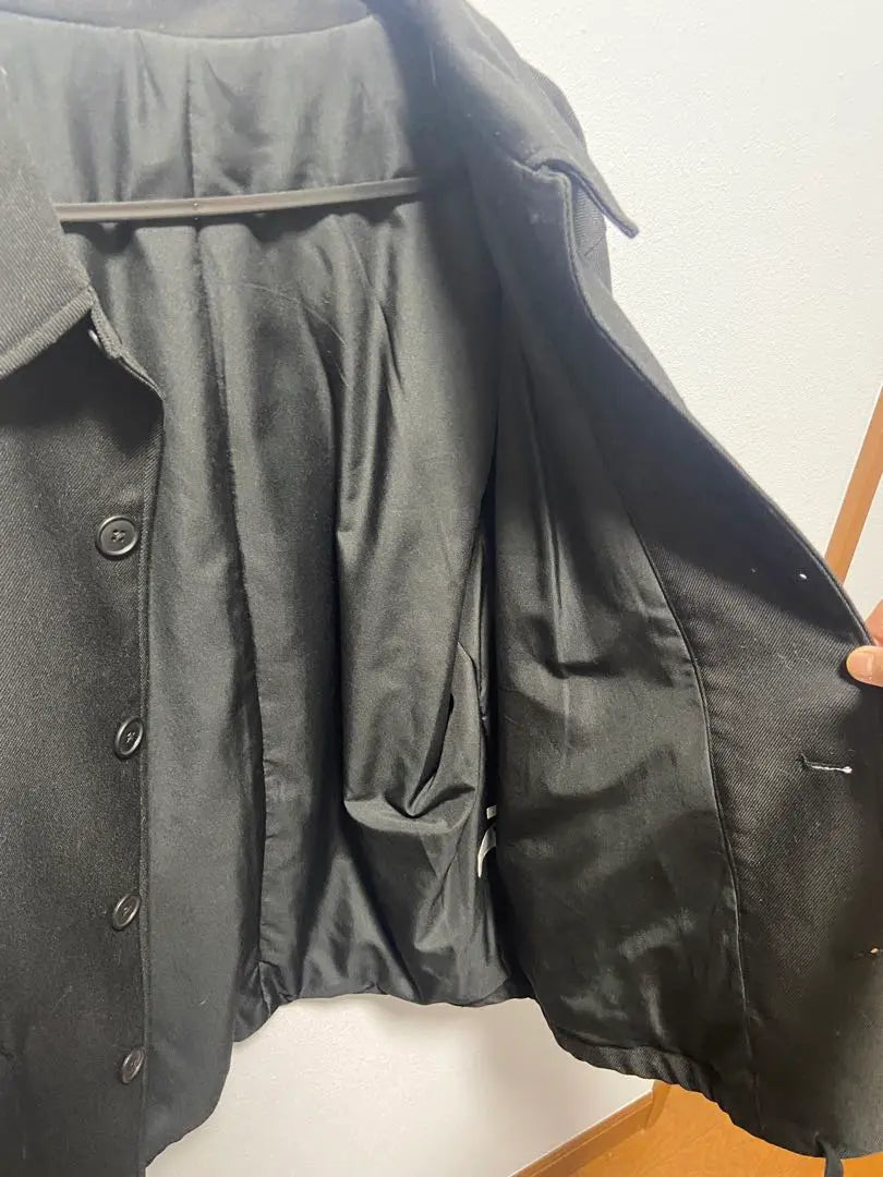 Beautiful condition GU spring outerwear black size M coat that can be tightened