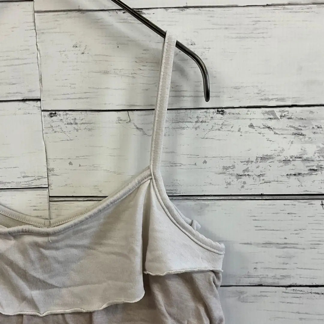 m.j✨Camisole [L] Gradient Driart Frill Ivory