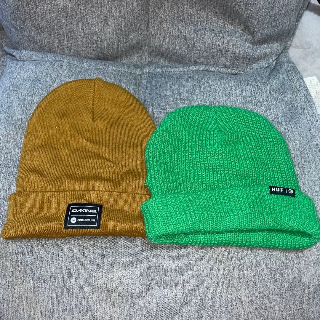 Conjunto de gorro de punto DAKINE y HUF | DAKINEとHUFのニット帽セット