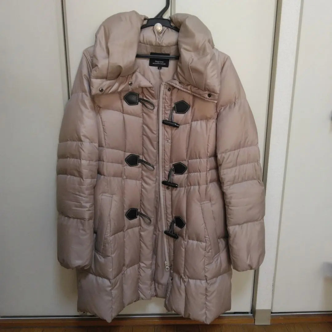 beige down jacket