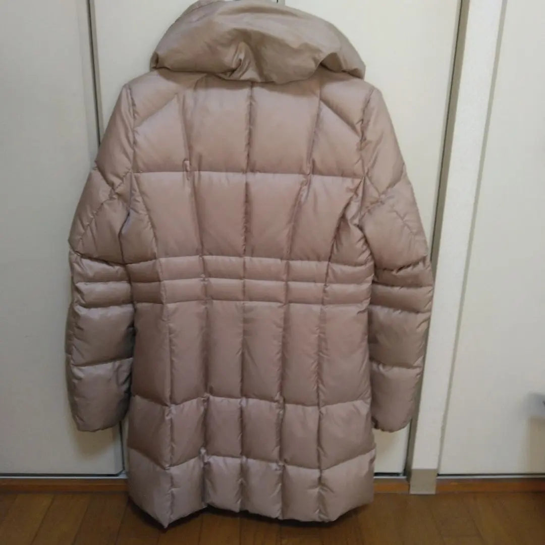 beige down jacket